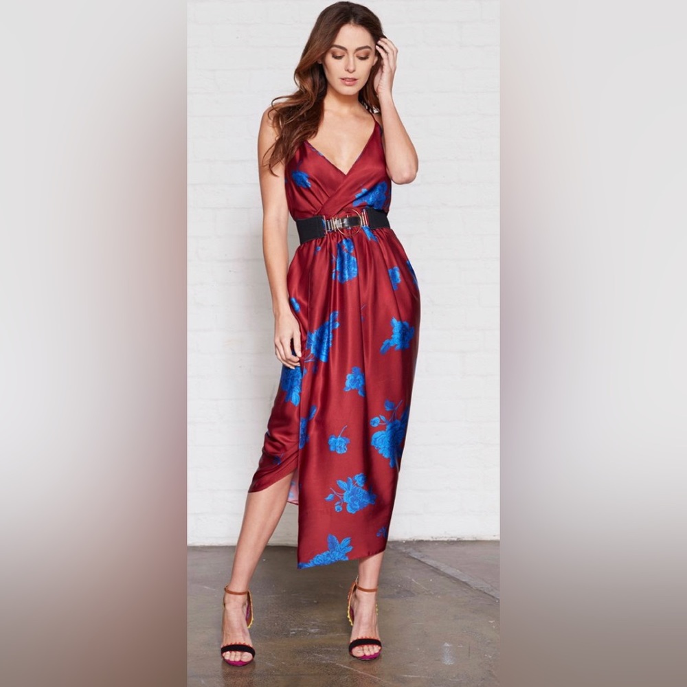NEW Aus design - SHEIKE Violets are Blu midi/maxi Dress